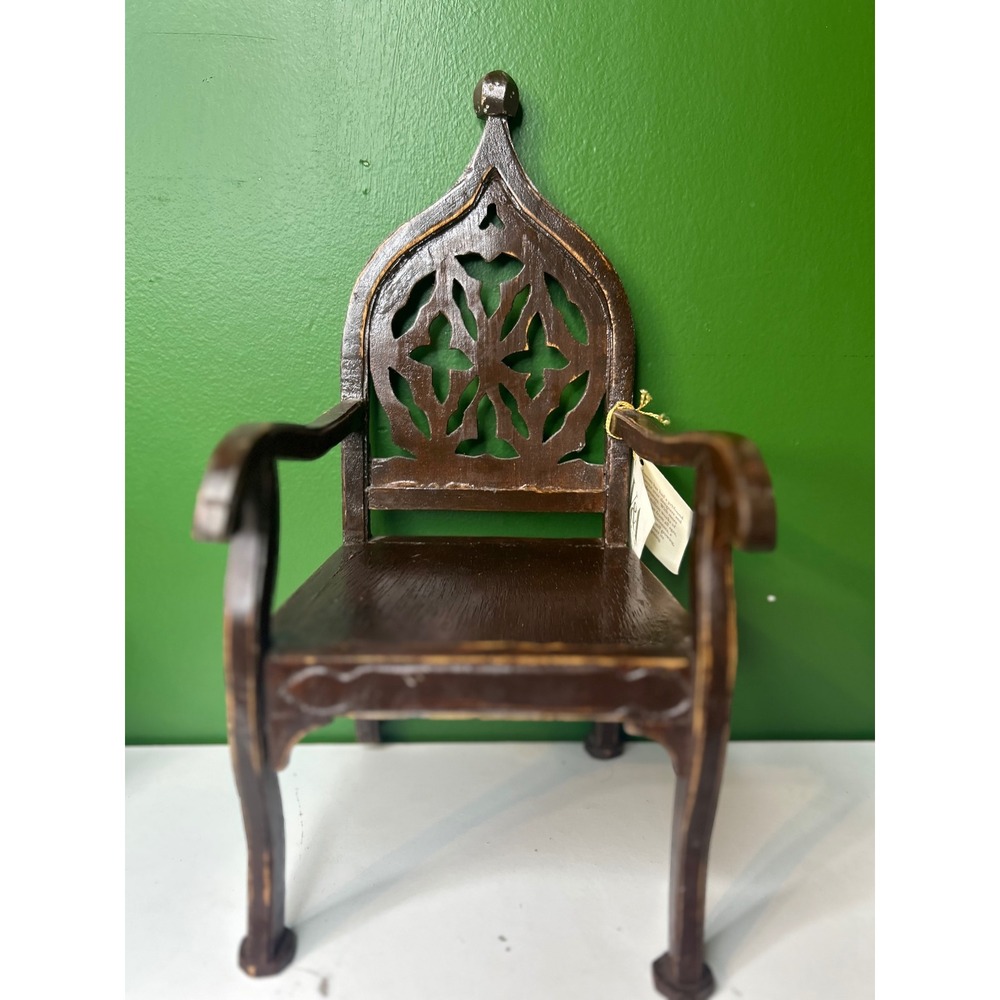 Silvestri Miniature Wooden Armchair Victoria and Albert Museum V&A Decor Brown